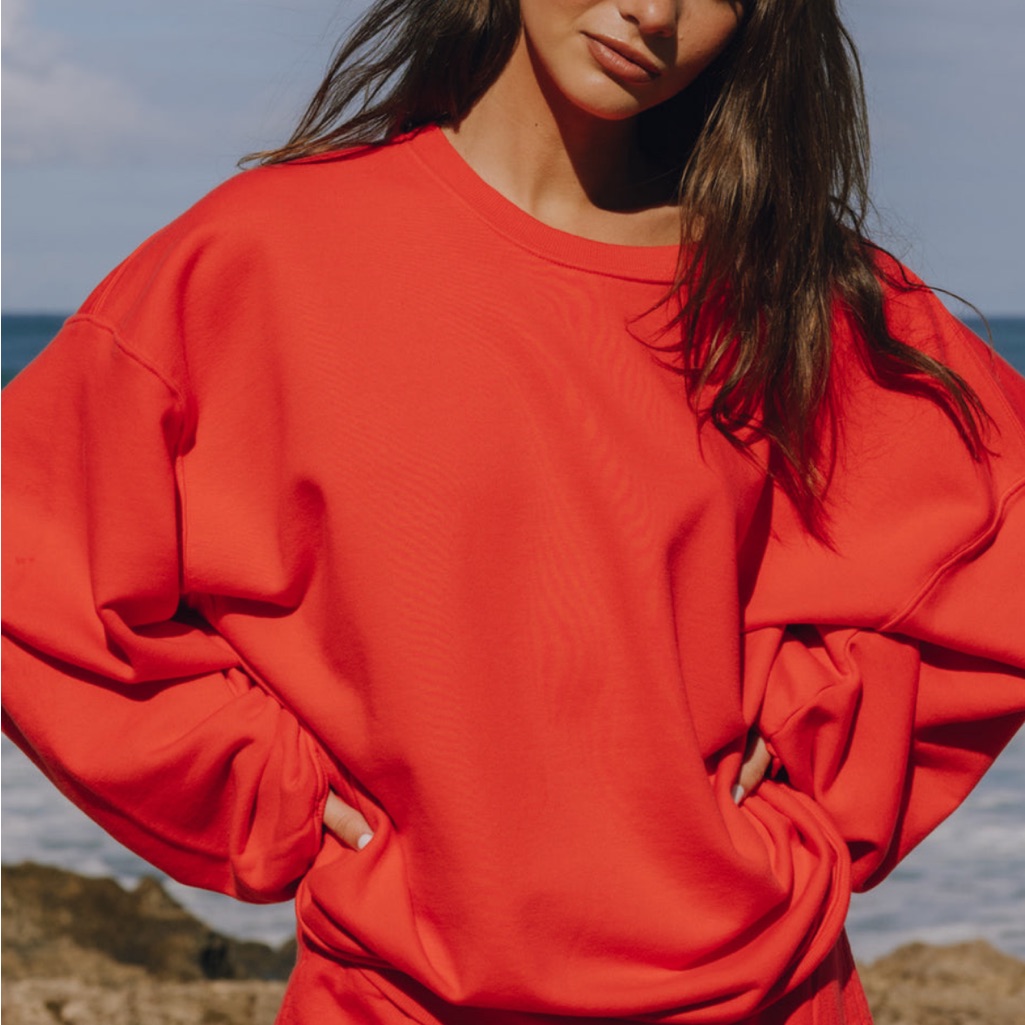 Daily Drills Heart Red Sweatshirt